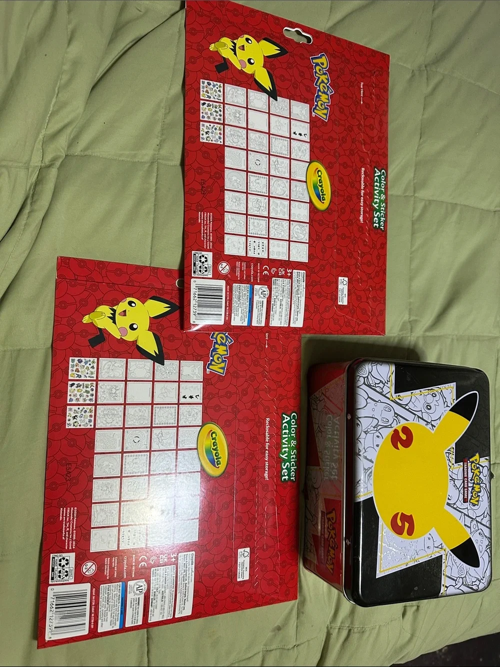 Crayola Pokemon and Pikachu Tin